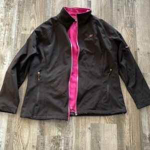 VGC Women's New Balance Jacket. Black / Pink - Size XXL
